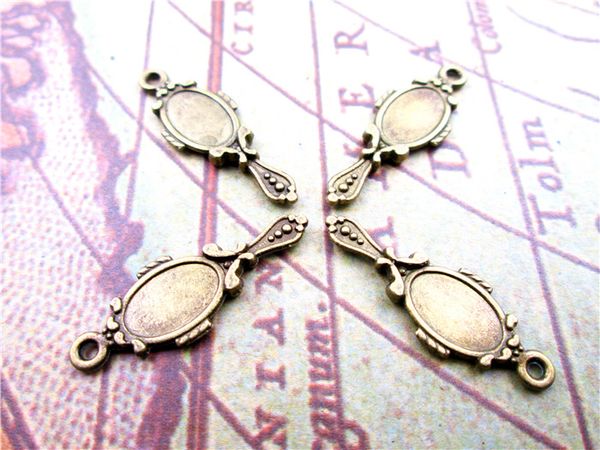 90pcs--mirror charms, antique bronze lacy mirrors charm pendants 27x10mm, Bronze;silver
90pcs--mirror charms, antique bronze lacy mirrors charm pendants 27x10mm, Bronze;silver