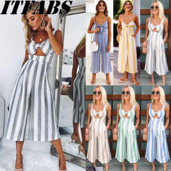 thefound new fashion women sleeveless striped jumpsuit rompers party dress clubwear wide leg pants, Black;white
thefound new fashion women sleeveless striped jumpsuit rompers party dress clubwear wide leg pants, Black;white