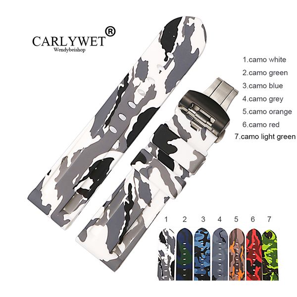 carlywet 24mm wholesale waterproof silicone rubber replacement wrist watch band strap belt with silver black clasp, Black;brown
carlywet 24mm wholesale waterproof silicone rubber replacement wrist watch band strap belt with silver black clasp, Black;brown