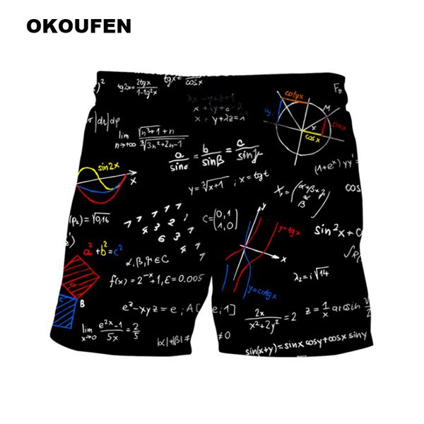 okoufen 2018 новый творческий уравнение печати пляжные шорты мода повседневная quick dry boardshorts свободные упругие талии бренд мужские ш, White;black
okoufen 2018 новый творческий уравнение печати пляжные шорты мода повседневная quick dry boardshorts свободные упругие талии бренд мужские ш, White;black