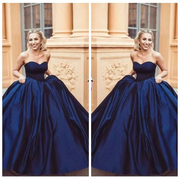 navy blue ball gown prom dresses 2019 modern sweetheart sleeveless zipper back arabic women formal evening gowns custom made plus size satin, Black
navy blue ball gown prom dresses 2019 modern sweetheart sleeveless zipper back arabic women formal evening gowns custom made plus size satin, Black
