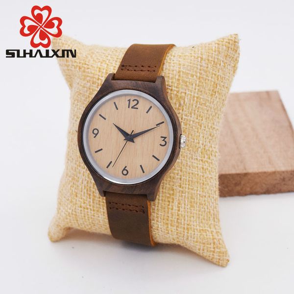 sihaixin minimalist bamboo wood woman watch brand luxury leather quartz wooden watch female lady with y18102310, Slivery;brown
sihaixin minimalist bamboo wood woman watch brand luxury leather quartz wooden watch female lady with y18102310, Slivery;brown