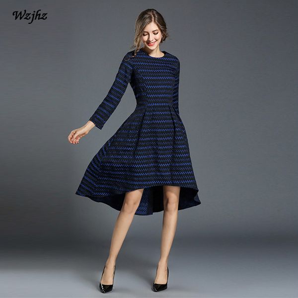 2018 new spring and autumn loaded commuter dress sleeve jacquard irregular vestidos slim lady retro large swing casual dress, White;black
2018 new spring and autumn loaded commuter dress sleeve jacquard irregular vestidos slim lady retro large swing casual dress, White;black