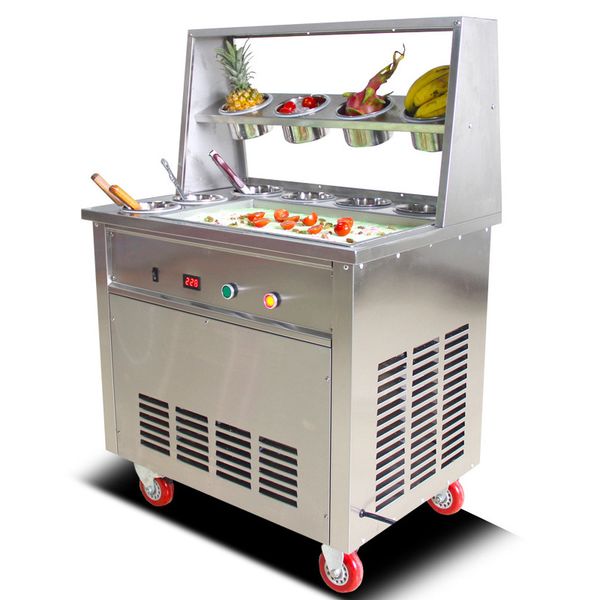 commercial stainless steel single flat pan roll fry ice cream thai fried ice cream machine
commercial stainless steel single flat pan roll fry ice cream thai fried ice cream machine