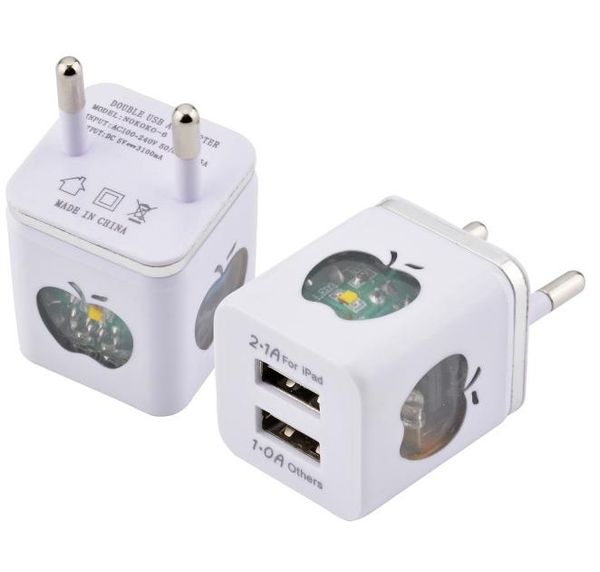 2a square wall chargers led light us eu dual usb ac power adapter home charger 2 ports for all phones i7 samsung lg
2a square wall chargers led light us eu dual usb ac power adapter home charger 2 ports for all phones i7 samsung lg
