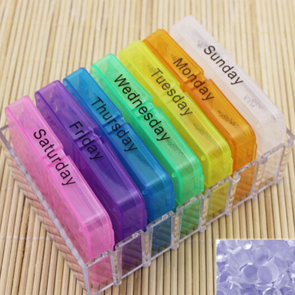 portable medicine weekly storage pill 7 day tablet sorter box container case organizer health care 100pcs
portable medicine weekly storage pill 7 day tablet sorter box container case organizer health care 100pcs