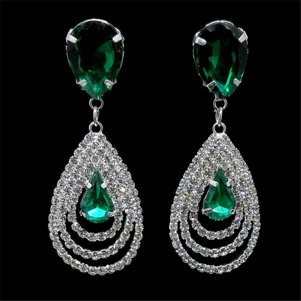 bride earrings for women cosmetic popular rhinestone crystal drop earring for wedding dress blue green fashion jewelry, Golden
bride earrings for women cosmetic popular rhinestone crystal drop earring for wedding dress blue green fashion jewelry, Golden