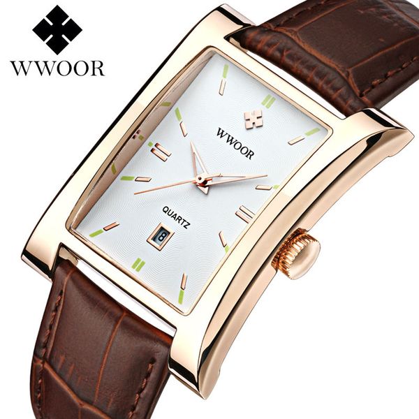 wwoor men watch ultra thin square quartz watch sport watches for men waterproof casual mens leather wristwatch relogio masculino, Slivery;brown
wwoor men watch ultra thin square quartz watch sport watches for men waterproof casual mens leather wristwatch relogio masculino, Slivery;brown