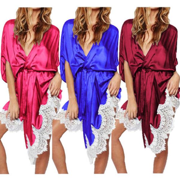 us stock women's lady lace sleepwear satin nightwear lingerie pajamas suit women sleep rope, Black;red
us stock women's lady lace sleepwear satin nightwear lingerie pajamas suit women sleep rope, Black;red