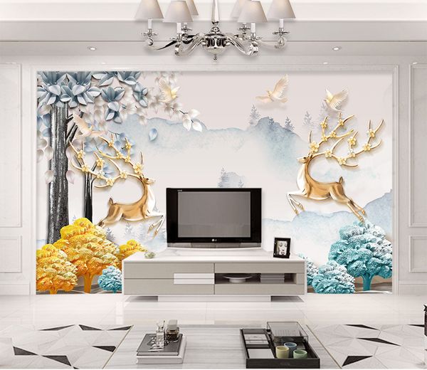custom retail 3d stereo elk fortunetree nordic simpleembossed background wall bird sika deerrich tree mountain landscape map
custom retail 3d stereo elk fortunetree nordic simpleembossed background wall bird sika deerrich tree mountain landscape map