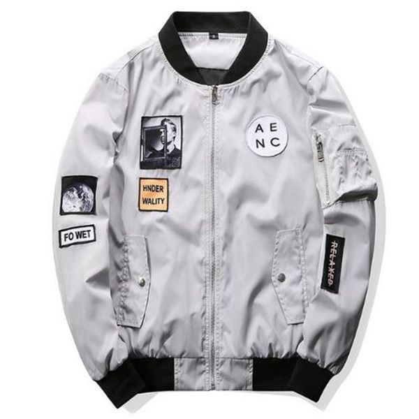 asstseries fashion men bomber jacket hip hop patch designs slim fit pilot bomber jacket coat men jackets plus size 4xl, Black;brown
asstseries fashion men bomber jacket hip hop patch designs slim fit pilot bomber jacket coat men jackets plus size 4xl, Black;brown