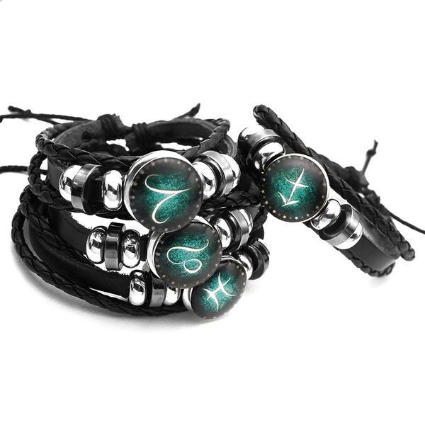 kimter 12 zodiac bracelet constellations mens bracelets beaded handmade charm leather bangle punk rock women jewelry g917r f, Golden;silver
kimter 12 zodiac bracelet constellations mens bracelets beaded handmade charm leather bangle punk rock women jewelry g917r f, Golden;silver