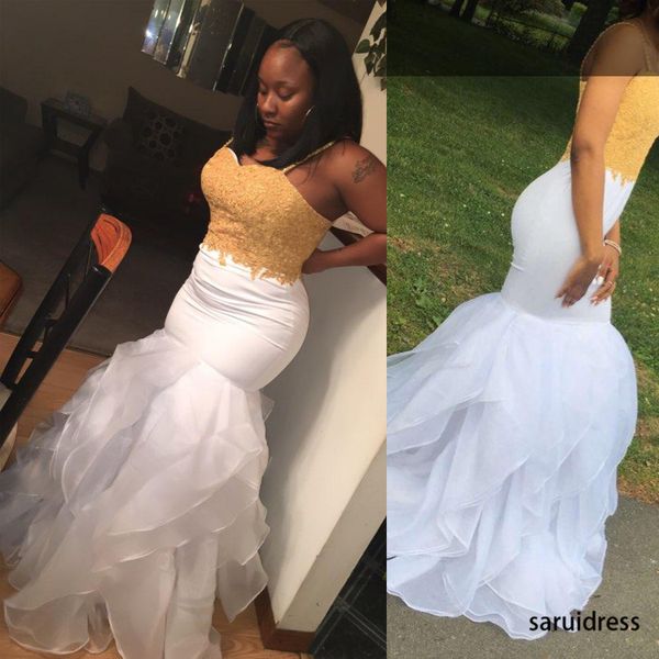 elegant mermaid style party dresses plus size long prom dresses spaghetti strap gold lace appliqued organza african prom dress, Black
elegant mermaid style party dresses plus size long prom dresses spaghetti strap gold lace appliqued organza african prom dress, Black