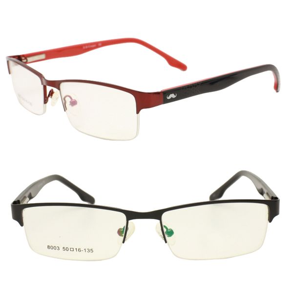 8003 square shape half-rim metal combined acetate temple with flexible hinge dual colors optical glasses frame for teenager, Silver
8003 square shape half-rim metal combined acetate temple with flexible hinge dual colors optical glasses frame for teenager, Silver