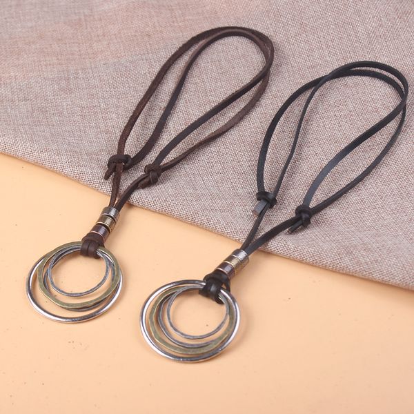 new mens leather ring necklace charm leather necklace genuine cowhide antique color 12 pcs per lot ing, Silver
new mens leather ring necklace charm leather necklace genuine cowhide antique color 12 pcs per lot ing, Silver