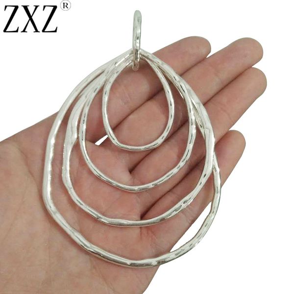 zxz 2pcs antique silver zamak large hammered 4 rings circles statement pendants for jewrlry making findings 102x70mm, Black
zxz 2pcs antique silver zamak large hammered 4 rings circles statement pendants for jewrlry making findings 102x70mm, Black