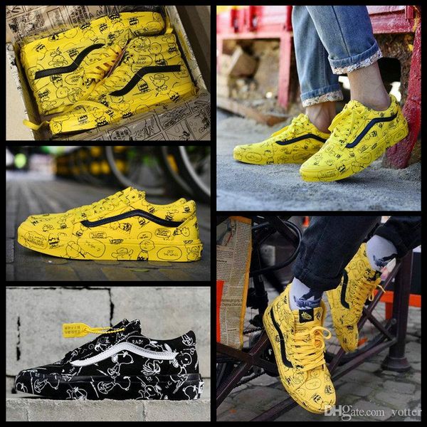 2018 vault x bad brains peanuts old skool sk8-hi mens women casual skateboard designer shoes cartoon graffiti canvas skate sport sneakers, Black
2018 vault x bad brains peanuts old skool sk8-hi mens women casual skateboard designer shoes cartoon graffiti canvas skate sport sneakers, Black