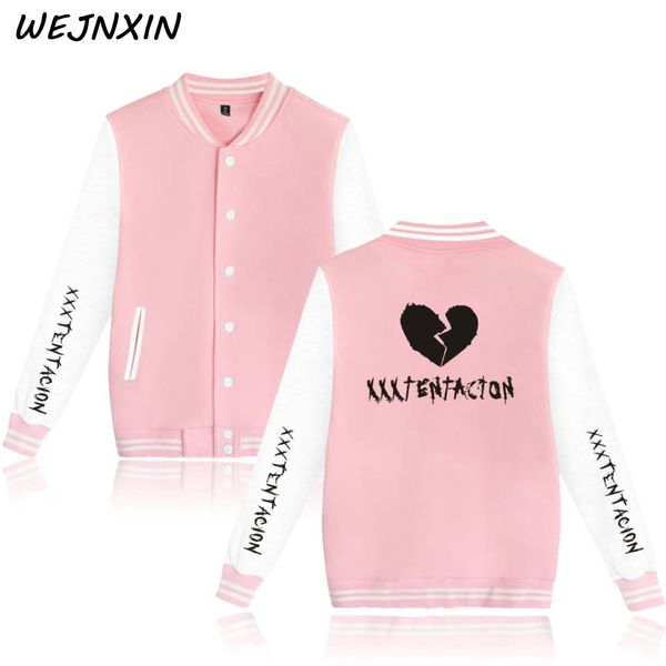 2018 new arrival xxxtentacion famous rapper rip costume baseball jacket hip hop hoodies moletom masculino plus size hoodie, Black
2018 new arrival xxxtentacion famous rapper rip costume baseball jacket hip hop hoodies moletom masculino plus size hoodie, Black