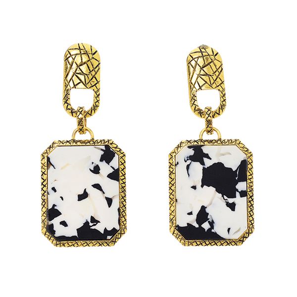 srcoi retro square white marble geometric drop earrings fashion leopard print statement long women earrings maxi jewelry 2018, Silver
srcoi retro square white marble geometric drop earrings fashion leopard print statement long women earrings maxi jewelry 2018, Silver