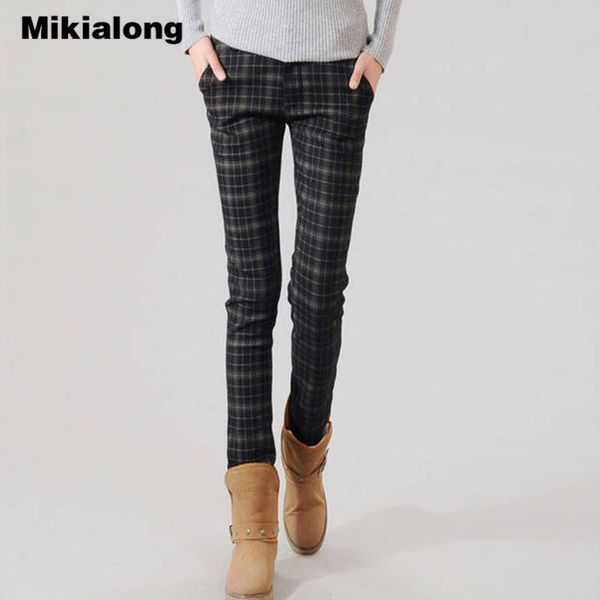 mikialong 2017 winter thick warm casual plaid pencel pants women natural waist fleece trousers women plus size pantalon femme, Black;white
mikialong 2017 winter thick warm casual plaid pencel pants women natural waist fleece trousers women plus size pantalon femme, Black;white