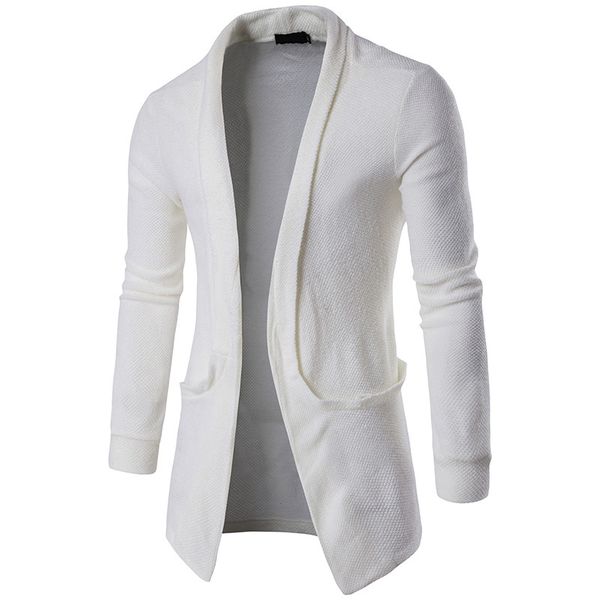 2018 autumn and winter new men's fashion casual lapel big pocket long sweater cardigan casaco masculino, Black
2018 autumn and winter new men's fashion casual lapel big pocket long sweater cardigan casaco masculino, Black