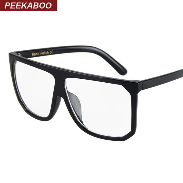 peekaboo black big square glasses frames women men flat simple oversized eyeglass frames decorative uv, Silver
peekaboo black big square glasses frames women men flat simple oversized eyeglass frames decorative uv, Silver