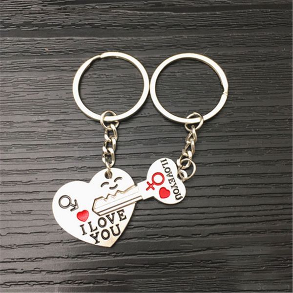 romantic couple keychain keyring keyfob valentine's day lover gift heart key set, Silver
romantic couple keychain keyring keyfob valentine's day lover gift heart key set, Silver