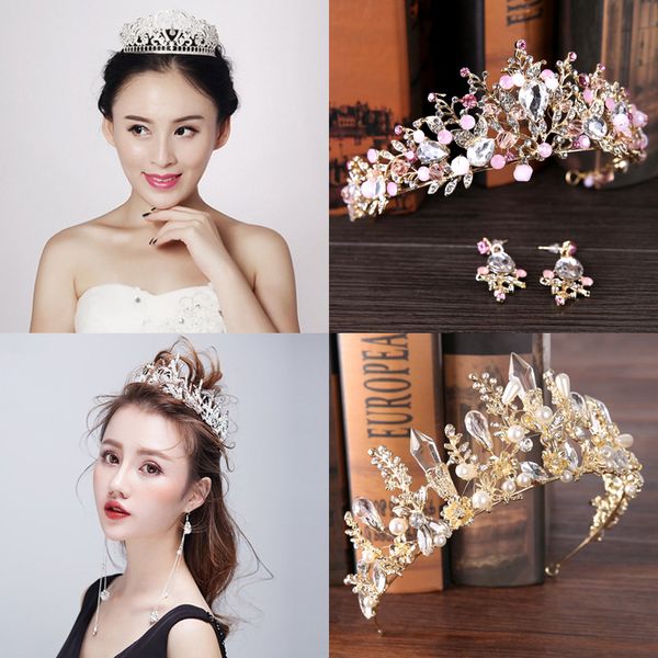 2018 luxury crystal shiny bride wedding diadem for women hair ornaments bride headdress hairwaear accessories tiara crown 7c2254, Golden;white
2018 luxury crystal shiny bride wedding diadem for women hair ornaments bride headdress hairwaear accessories tiara crown 7c2254, Golden;white