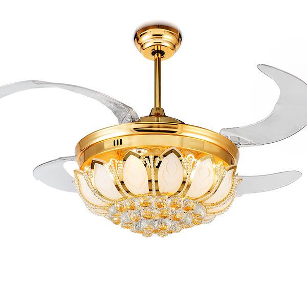 Trazo 42 inch modern led gold cry tal ceiling fan with light remote for living room re taurant foyer decoration retractable
Trazo 42 inch modern led gold cry tal ceiling fan with light remote for living room re taurant foyer decoration retractable