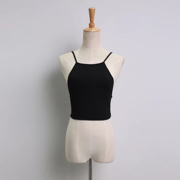 casual summer fashion women elastic cotton tie back camis tied strap crop backless tank cross camisole, White
casual summer fashion women elastic cotton tie back camis tied strap crop backless tank cross camisole, White