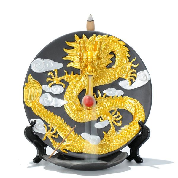 golden dragon dish backflow incense burner ceramic incense holder backflow censer smoke flow waterfall + 10pcs cones
golden dragon dish backflow incense burner ceramic incense holder backflow censer smoke flow waterfall + 10pcs cones