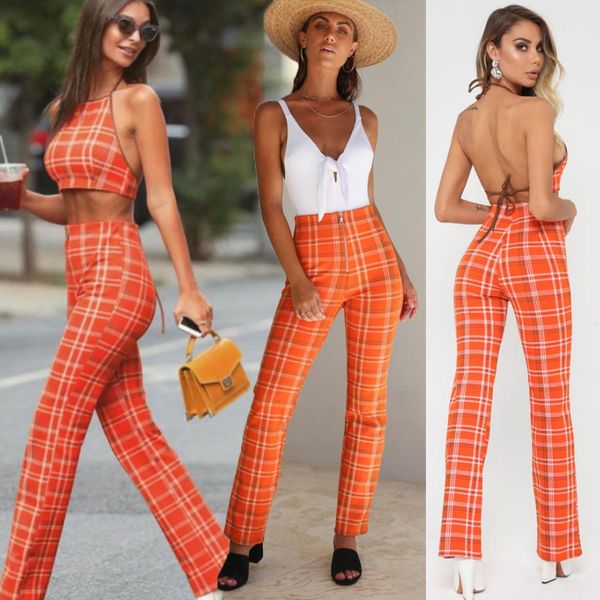 uk women fasion 2 piece bandage bodycon crop and long pants party club set, Gray 
uk women fasion 2 piece bandage bodycon crop and long pants party club set, Gray