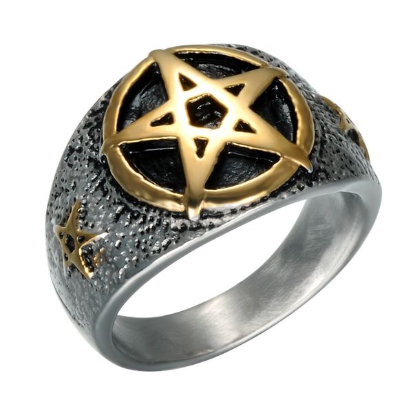 stainless steel pentagram star biker finger ring rock punk 1pcs supernatural cool big pentacle fashion party men women jewelry, Golden;silver
stainless steel pentagram star biker finger ring rock punk 1pcs supernatural cool big pentacle fashion party men women jewelry, Golden;silver