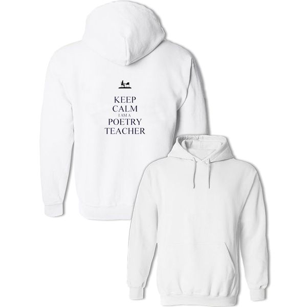 keep calm i am a poetry teacher printing sweatshirt women's men's hoodies fashion cotton gray white yellow outwear, Black
keep calm i am a poetry teacher printing sweatshirt women's men's hoodies fashion cotton gray white yellow outwear, Black