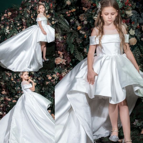 white flower girl dresses off shoulder sheer jewel neck high low sweep train elegant prom dress party zuhair murad dress vestidos festa, White;blue
white flower girl dresses off shoulder sheer jewel neck high low sweep train elegant prom dress party zuhair murad dress vestidos festa, White;blue