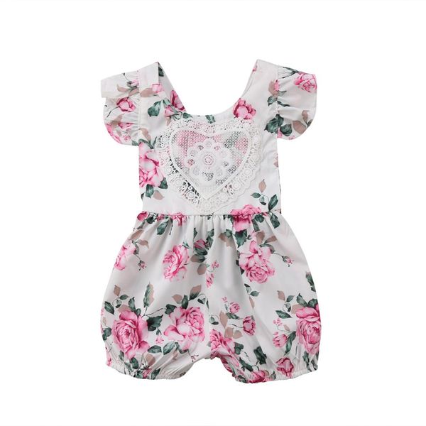 2018 newborn baby girls lace heart floral romper flying sleeves jumpsuit outfits sunsuit sweet summer clothes, Blue
2018 newborn baby girls lace heart floral romper flying sleeves jumpsuit outfits sunsuit sweet summer clothes, Blue