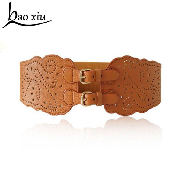 fashion hollow out pu leather belt retro double pin buckle wide belt for women fashion dress decoration female cummerbunds, Black;brown
fashion hollow out pu leather belt retro double pin buckle wide belt for women fashion dress decoration female cummerbunds, Black;brown
