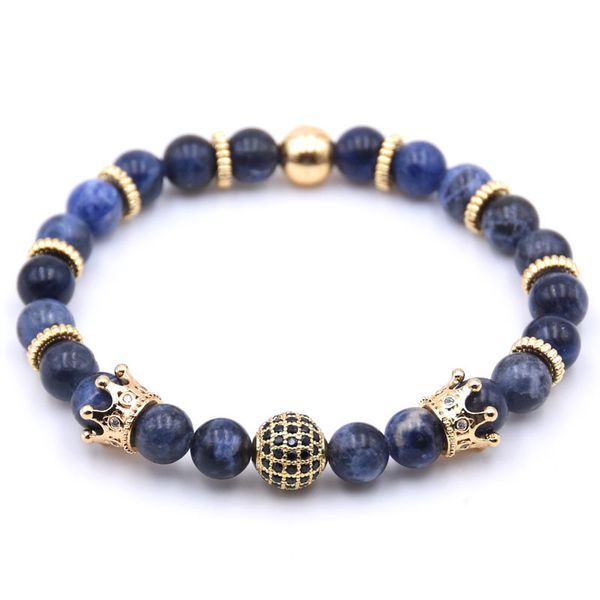 wholesale men jewelry micro pave cz zircon crown charm punk bracelet natural stone bead bracelets christmas gifts, Golden;silver
wholesale men jewelry micro pave cz zircon crown charm punk bracelet natural stone bead bracelets christmas gifts, Golden;silver