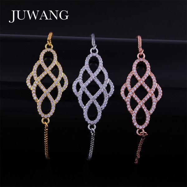 juwang flower hollow out bracelet for women girl gold color adjustable chain cubic zirconia charm braiding jewelry gift, Black
juwang flower hollow out bracelet for women girl gold color adjustable chain cubic zirconia charm braiding jewelry gift, Black