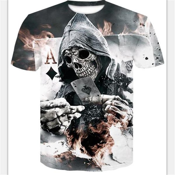 2018 new 3d printed men's t shirt summer skull print short sleeve tshirt casual breathable t shirts plus-size & tees s~4xl, White;black
2018 new 3d printed men's t shirt summer skull print short sleeve tshirt casual breathable t shirts plus-size & tees s~4xl, White;black