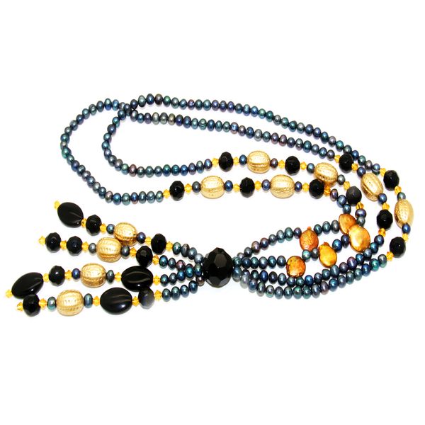 natural freshwater pearl jewelry 6-7mm black freshwater pearl necklace for mother's surprise gift, Bronze;silver
natural freshwater pearl jewelry 6-7mm black freshwater pearl necklace for mother's surprise gift, Bronze;silver