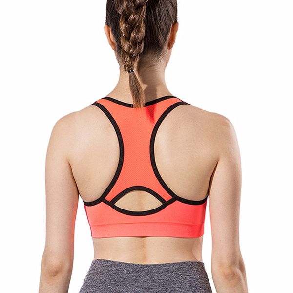 sports spring and summer seamless knit sports vest moisture wicking no steel ring shockproof yoga bra, White;black
sports spring and summer seamless knit sports vest moisture wicking no steel ring shockproof yoga bra, White;black