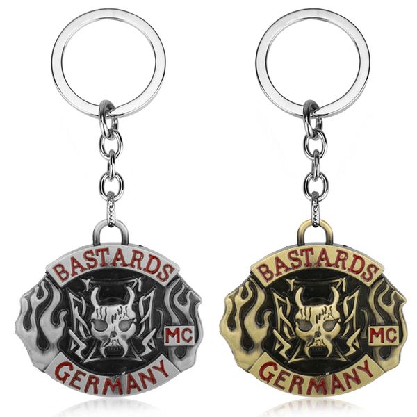 dongsheng popular music rock band key chain trinket fashion bastards mc germany logo key ring holder pendant chaveiro jewelry, Silver
dongsheng popular music rock band key chain trinket fashion bastards mc germany logo key ring holder pendant chaveiro jewelry, Silver