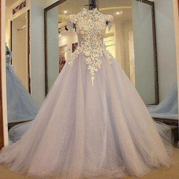 formal evening gowns dresses lace up back short sleeves high neck beaded lace ball gown long evening dress light blue prom, Black
formal evening gowns dresses lace up back short sleeves high neck beaded lace ball gown long evening dress light blue prom, Black