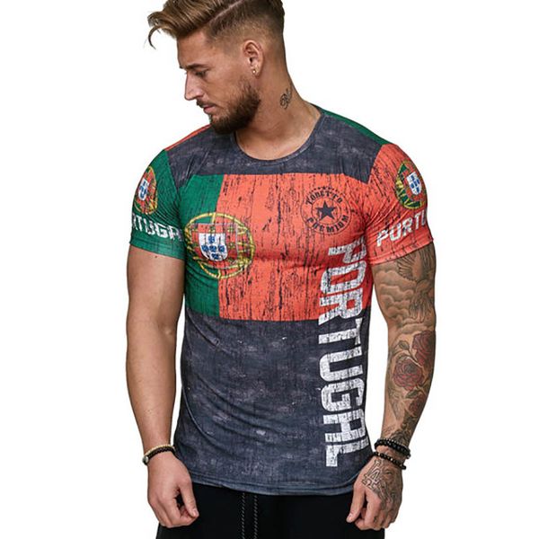 2018 summer portugal 3d t shirts for men fashion courntry pattern printed tees hip hop biker streetwear male clothing, White;black
2018 summer portugal 3d t shirts for men fashion courntry pattern printed tees hip hop biker streetwear male clothing, White;black