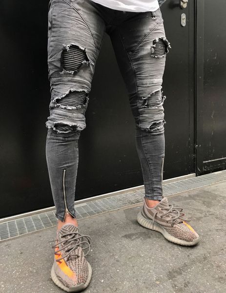 2018 fashion wholesale- fashion men straight slim pants denim jean pants ripped skinny trousers new mens jeans clothes, Blue
2018 fashion wholesale- fashion men straight slim pants denim jean pants ripped skinny trousers new mens jeans clothes, Blue