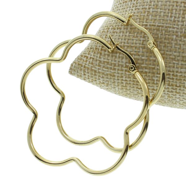 wholesale- factory wholesale gold-color flower shaped 50mm big loop circle stainless steel hoop earring for women girl wedding gifts punk, Golden;silver
wholesale- factory wholesale gold-color flower shaped 50mm big loop circle stainless steel hoop earring for women girl wedding gifts punk, Golden;silver