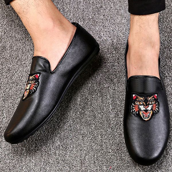 animal prints men loafers round toe men formal shoes leather slip-on wear-resistant classic shoes 2018 new fashion, Black
animal prints men loafers round toe men formal shoes leather slip-on wear-resistant classic shoes 2018 new fashion, Black