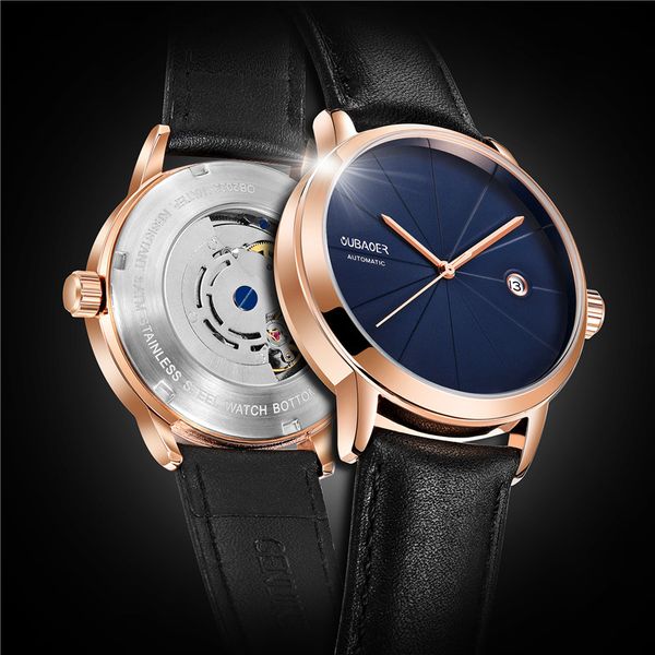 oubaoer automatic mechanical men watches genuine leather skeleton clock new sport male wristwatch 2025, Slivery;brown
oubaoer automatic mechanical men watches genuine leather skeleton clock new sport male wristwatch 2025, Slivery;brown