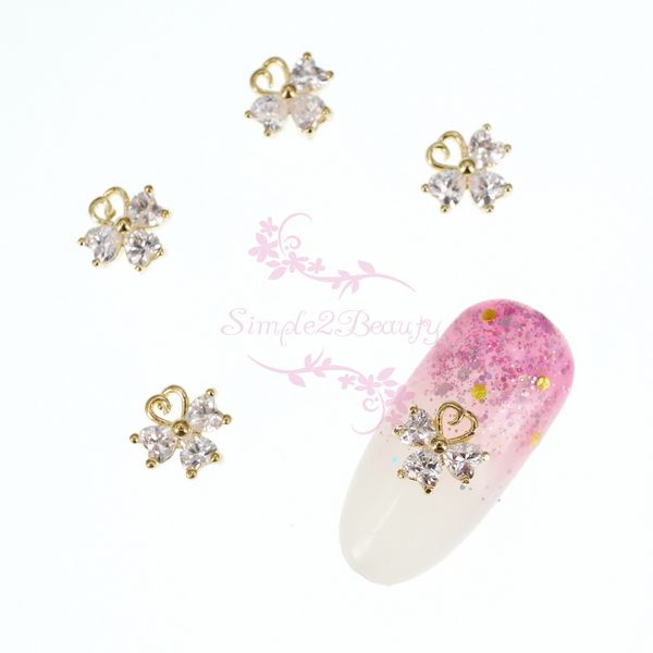 100pcs/lot bling heart shape clear crystal zircon lucky 4-leaf metal alloy charms luxury nail art manicure jewelry 3d decoration, Silver;gold
100pcs/lot bling heart shape clear crystal zircon lucky 4-leaf metal alloy charms luxury nail art manicure jewelry 3d decoration, Silver;gold